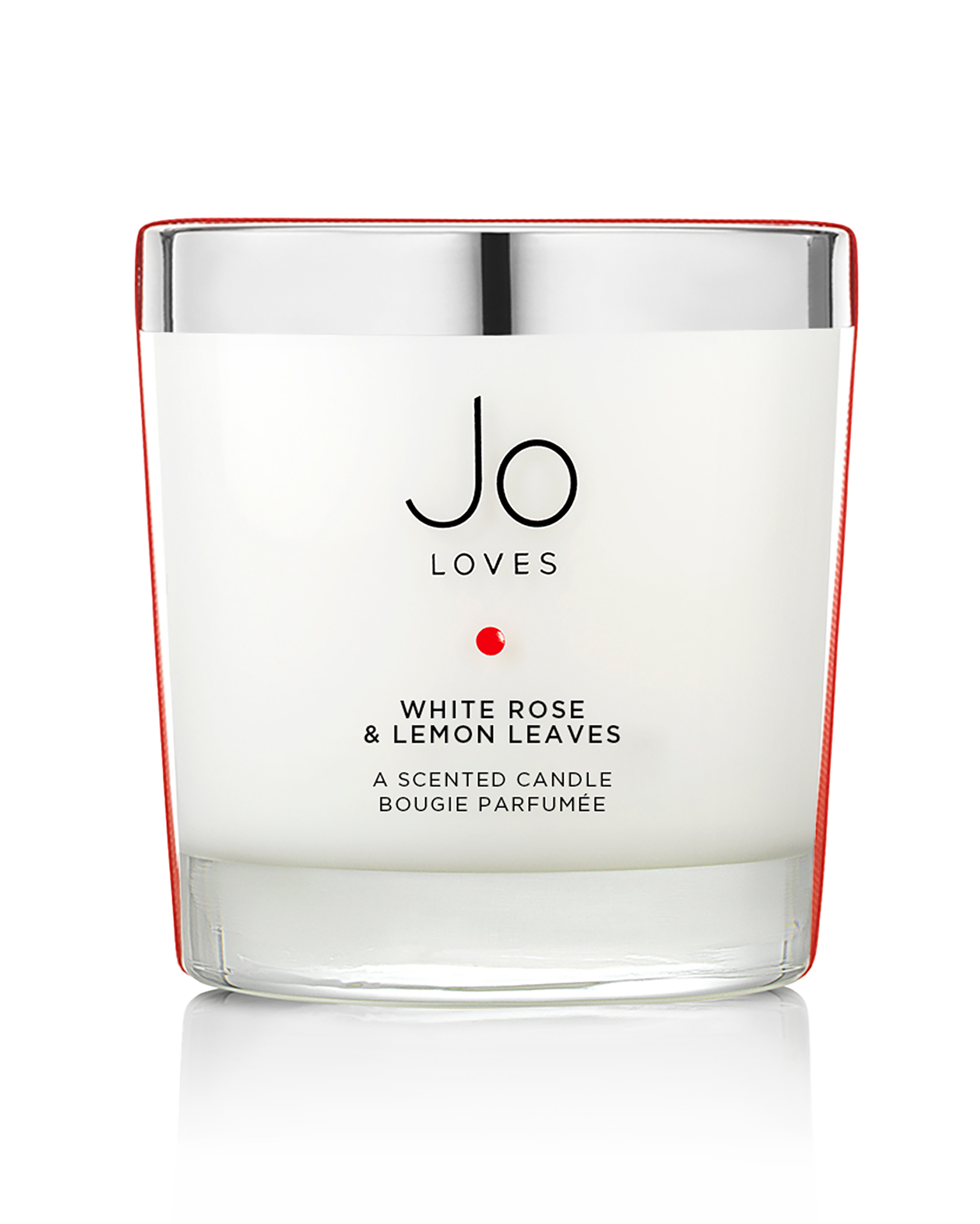 White Rose & Lemon Leaves Deluxe Home Candle (420g)