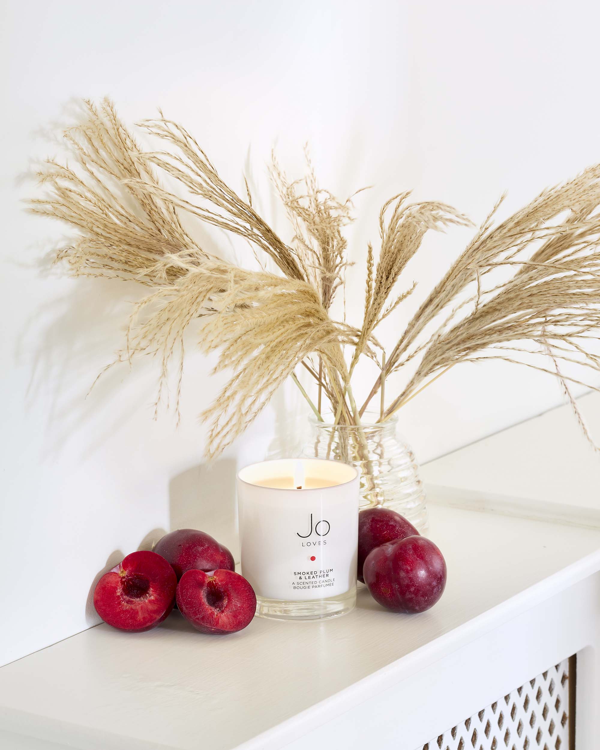 Smoked Plum & Leather Home Candle 185g